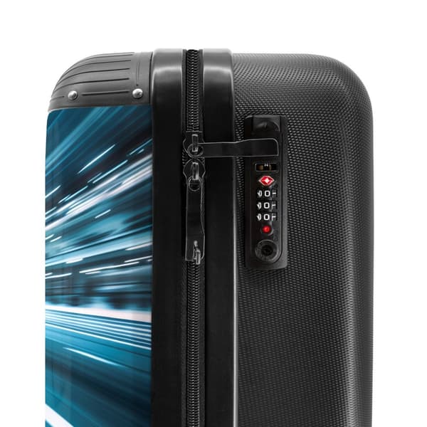 NoBoringSuitcase Resväska - 36L Kabinbagage Väska - Koffert med Hjul - 36L Kabin Flightcase Resvagn