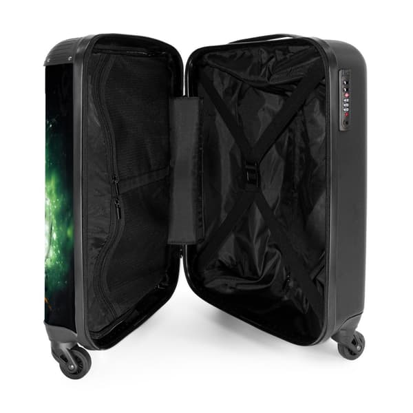 NoBoringSuitcase Resväska - 36L Kabinbagage Väska - Koffert med Hjul - 36L Kabin Flightcase Resvagn