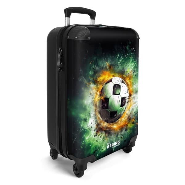 NoBoringSuitcase Resväska - 36L Kabinbagage Väska - Koffert med Hjul - 36L Kabin Flightcase Resvagn