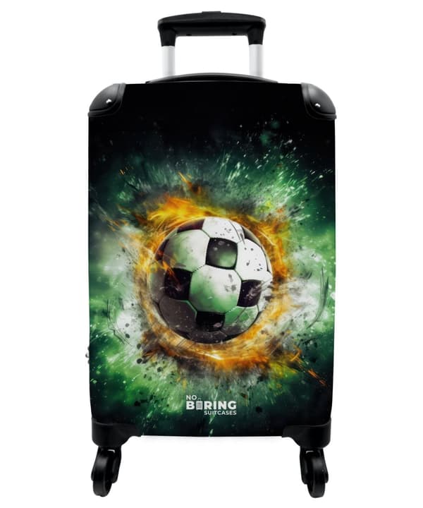 NoBoringSuitcase Resväska - 36L Kabinbagage Väska - Koffert med Hjul - 36L Kabin Flightcase Resvagn
