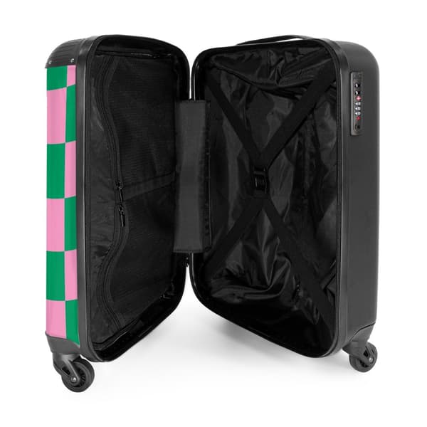 NoBoringSuitcase Resväska - 36L Kabinbagage Väska - Koffert med Hjul - 36L Kabin Flightcase Resvagn