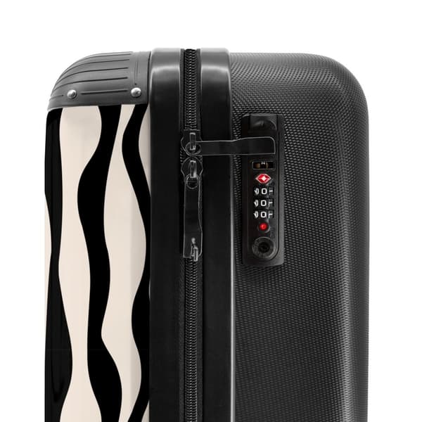 NoBoringSuitcase Resväska - 36L Kabinbagage Väska - Koffert med Hjul - 36L Kabin Flightcase Resvagn