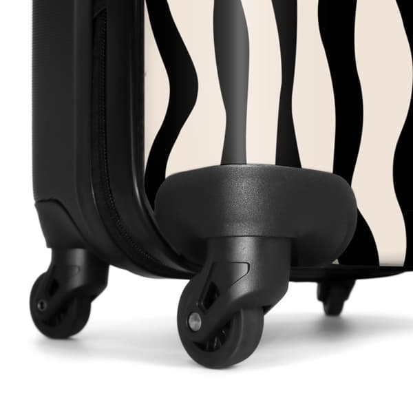 NoBoringSuitcase Resväska - 36L Kabinbagage Väska - Koffert med Hjul - 36L Kabin Flightcase Resvagn