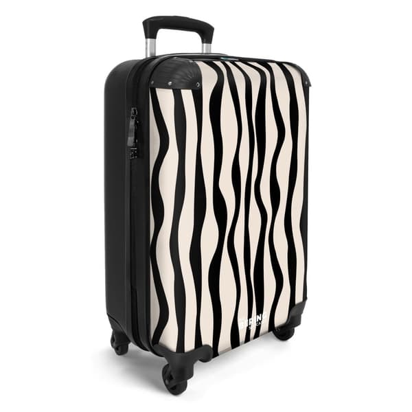 NoBoringSuitcase Resväska - 36L Kabinbagage Väska - Koffert med Hjul - 36L Kabin Flightcase Resvagn