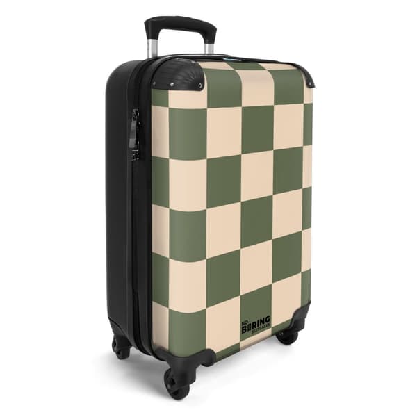 NoBoringSuitcase Resväska - 36L Kabinbagage Väska - Koffert med Hjul - 36L Kabin Flightcase Resvagn