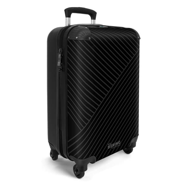 NoBoringSuitcase Resväska - 36L Kabinbagage Väska - Koffert med Hjul - 36L Kabin Flightcase Resvagn