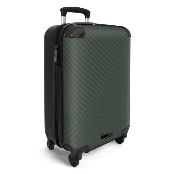 NoBoringSuitcase Resväska - 36L Kabinbagage Väska - Koffert med Hjul - 36L Kabin Flightcase Resvagn