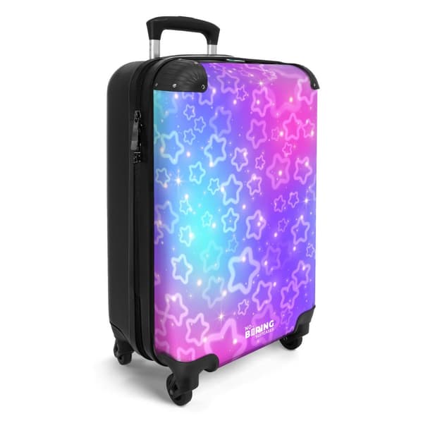 NoBoringSuitcase Resväska - 36L Kabinbagage Väska - Koffert med Hjul - 36L Kabin Flightcase Resvagn