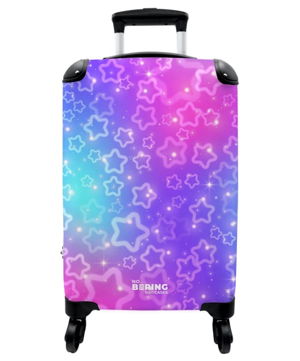 NoBoringSuitcase Resväska - 36L Kabinbagage Väska - Koffert med Hjul - 36L Kabin Flightcase Resvagn