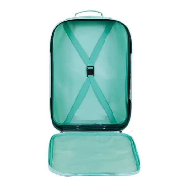 Valis trolley mjuk 3D - KARACTERMANIA - Lilo och Stitch Love - Mjuk - 2 hjul - Turkos
