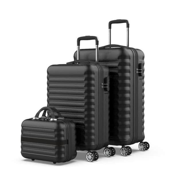 NUMADA - 3-delad resväska, 1 kabin resväska 55 cm, 1 medium resväska 63 cm och toalettväska
