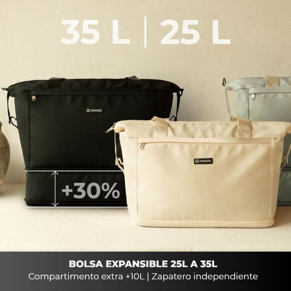 Sportstaske Numada Beige 35 L