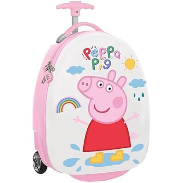 Hyttvagn - SAFTA - PEPPA Pig Ice Cream - 16 tum - Ljusrosa/Mintgrön - 4 360° hjul
