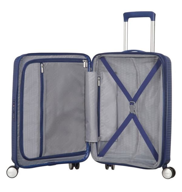Hård resväska - American Tourister - Ljudlåda - 77cm - Expanderbar - TSA-hänglås