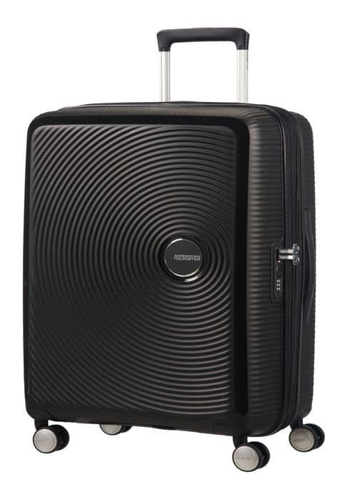 Hård resväska - American Tourister - Soundbox Spinner Bass Black - 77 cm - TSA Lock - 4 hjul