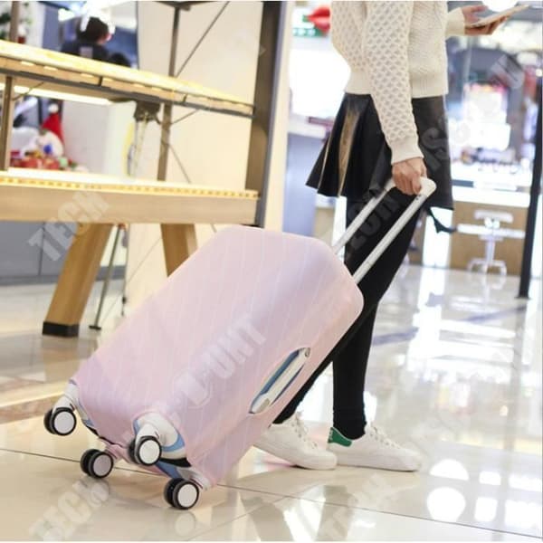 TD® Bagageskydd Elastisk vagn Bagageskydd Rosa Passar 18-20 tums bagageskydd