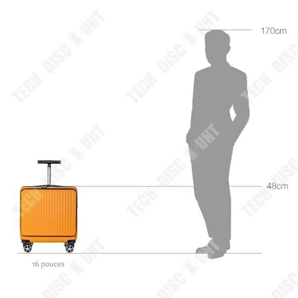 TD® 16 tum Lösenord Universal Hjul Resväska Affärsresor Boarding Resväska Trolley Stöldskydd Anti-rep Bagage