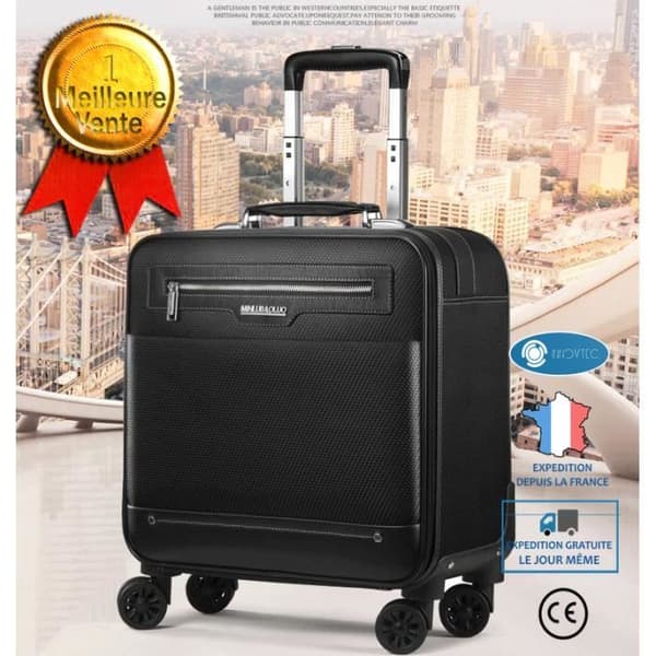 TD® Laptopväska på hjul Snabbrullande Lättåtkomlig fickvagn Heavy Duty Travel Stor volym Cabi