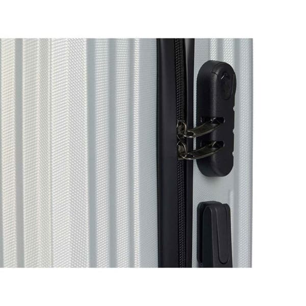 Kabinväska - BigBuy Home - Randig - Ljusgrå - Hårdskal - 38x57x23 cm