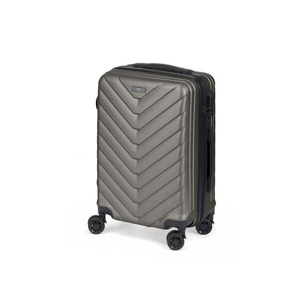 Kabinväska - BigBuy Home - Mörkgrå - Hårdskal - Mått 38x57x23 cm - Inkluderad vagn
