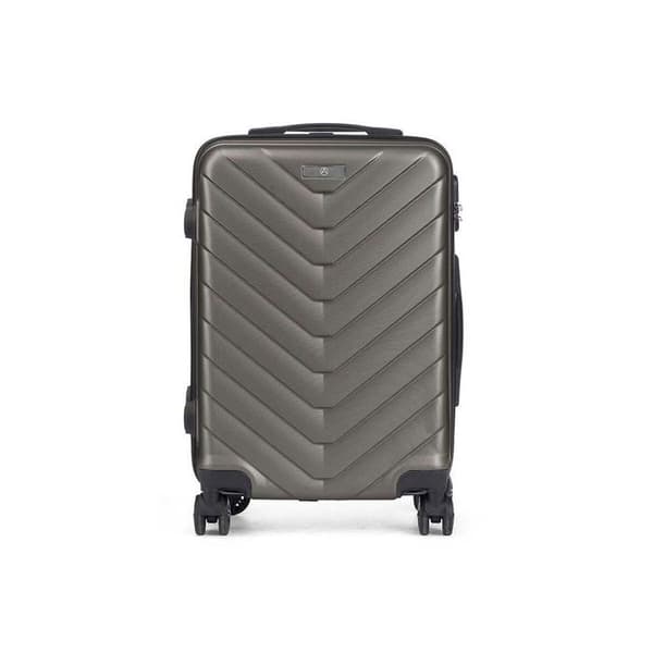 Kabinväska - BigBuy Home - Mörkgrå - Hårdskal - Mått 38x57x23 cm - Inkluderad vagn