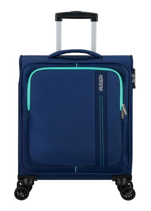 Resväska - American Tourister - Sea Seeker Spinner 55/20 - Mörkblå - Mint - 36L