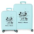Miniatyrbillede 1 af 11: Disney Mickey &#38; Minnie Kisses ABS pack 2 trolley suitcases