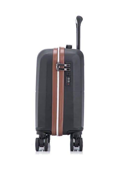 CELIMS FRANCE - Kabinväska 45x36x20 cm EasyJet | Modell 2025 Frihet | Kabinbagage 45cm | Lås | Svart Onyx