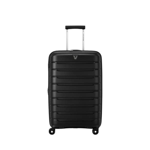 Styv resväska - RONCATO - Butterfly vagn medium - Svart - 42*25/30*67 cm - 4 tysta hjul