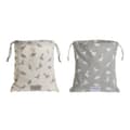 Pikkukuva 1 / 4: Lasten reppu DKD Home Decor Valkoinen Harmaa 24 x 2 x 26 cm (2 osaa)