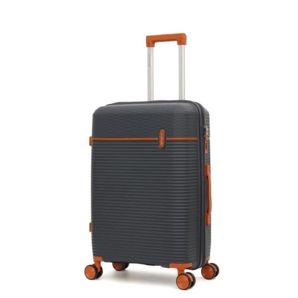 Set med 3 resväskor i polypropen "Travel Light" - LYS Paris 2561/3 - Mörkgrå