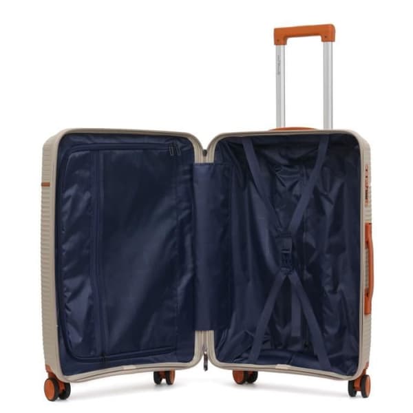 Set av 3 resväskor i polypropylen "Travel Light" - LYS Paris 2561/3 - Taupe