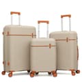 Miniatyrbild 1 av 4: Set av 3 resväskor i polypropylen "Travel Light" - LYS Paris 2561/3 - Taupe