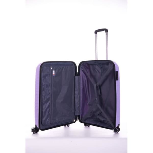 Set om 3 väskor i polypropen "Travel Light" - LYS Paris 2500/3 - Lila
