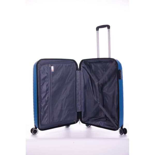 Set om 3 resväskor i polypropylen "Travel Light" - LYS Paris 2500/3 - Blå