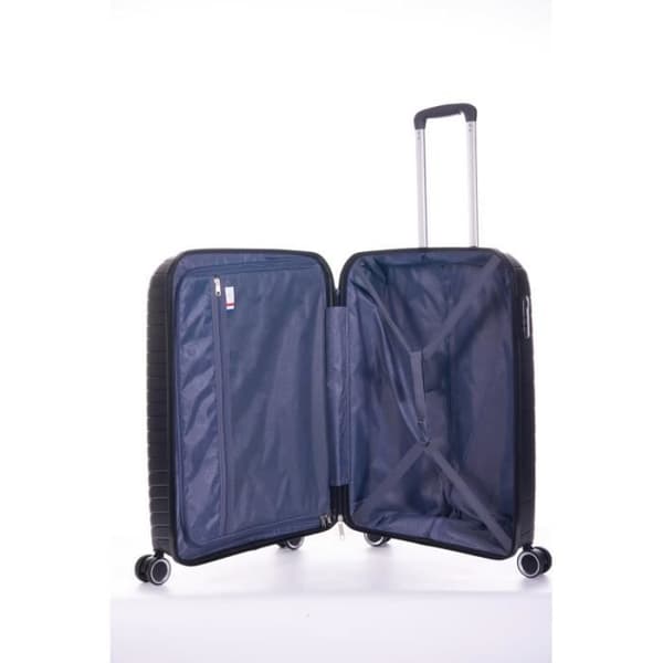 Set med 3 polypropen resväskor "Travel Light" - LYS Paris 2500/3 - Svart