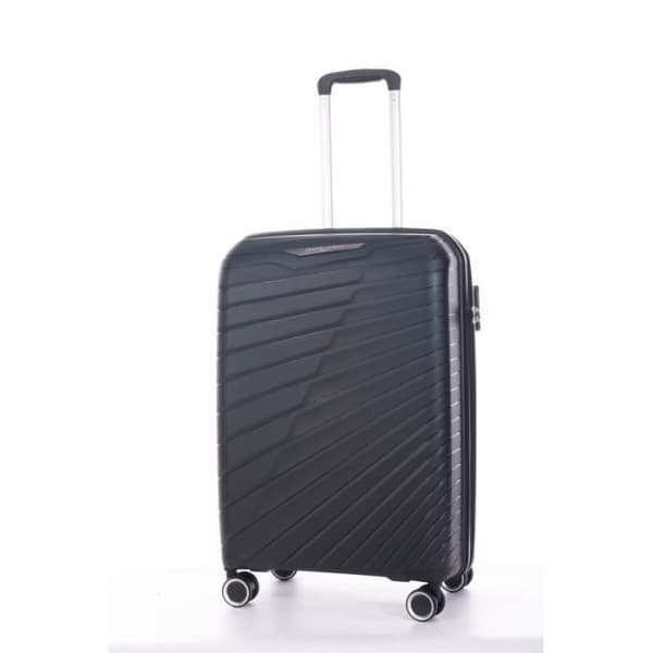 Set med 3 polypropen resväskor "Travel Light" - LYS Paris 2500/3 - Svart