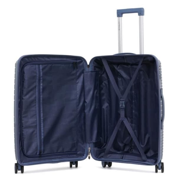 Set med 3 resväskor Polypropylen "Travel Light" - LYS Paris 2551/3 - Blå