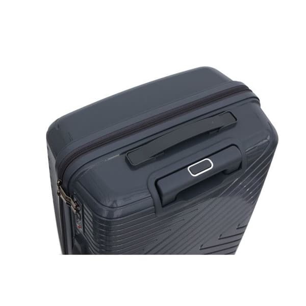 Resväska i polypropen "Travel Light" - LYS Paris 2550 - Mörkgrå