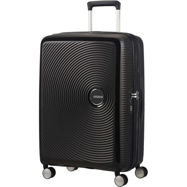 Keskikokoinen matkalaukku American Tourister Soundbox Musta