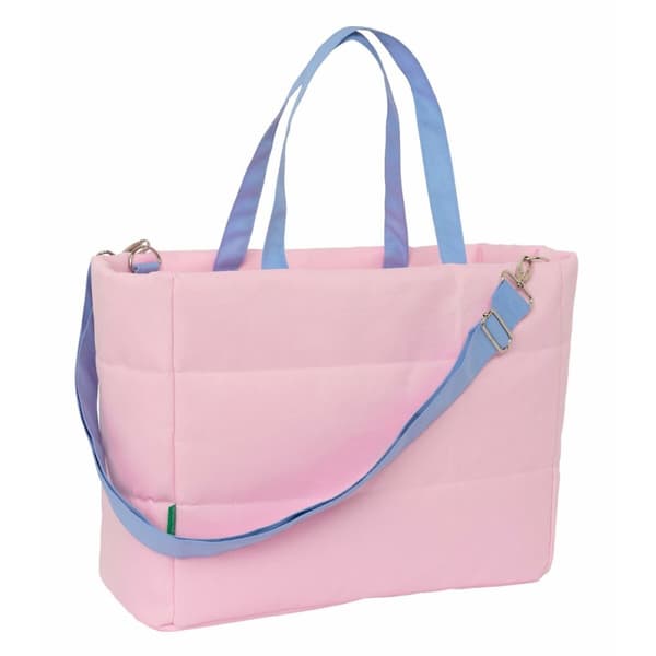 Taske med lomme til bærbar computer Benetton Pink 40 x 31 x 17 cm