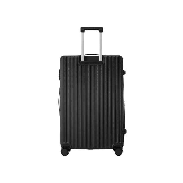 Set med resväskor, handbagage med 4 hjul, ABS, TSA-lås, svart