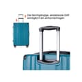 Miniatyrbild 3 av 6: Set med resväskor, handbagage med 4 hjul, ABS-material, TSA-lås, grön färg