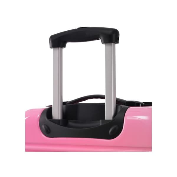 Hårda skalväska, ABS-material, med kombinationslås, 34,5*23*47, graduerad färg i gult och rosa.