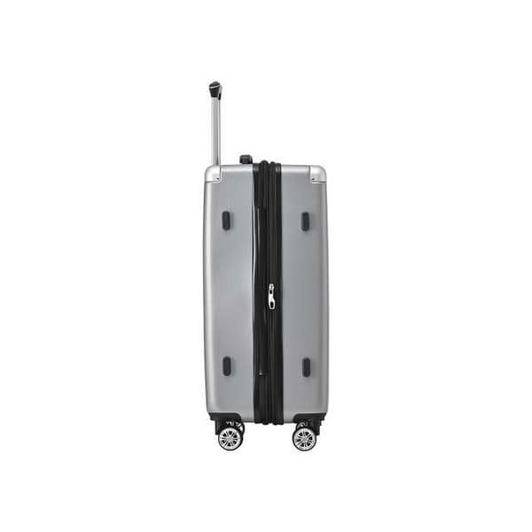 Hårt bagage, 4 hjul, ABS-material, TSA-lås, 66.5*45.5*28, grå silver