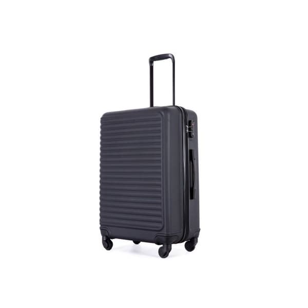 Hårt bagage, Resväska, Handbagage, 4 hjul, ABS-material, TSA-lås, 58.5*39.5*23, Svart