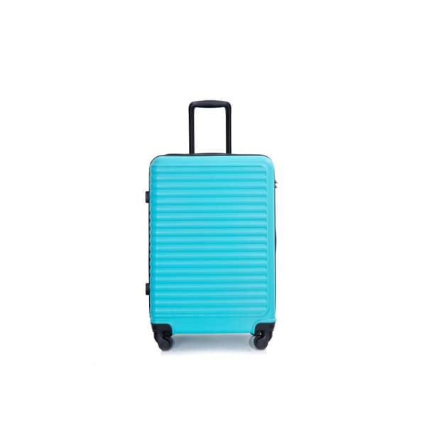 Hård resväska, handbagage med fyra hjul, ABS-material, TSA-lås, 78*52*30, ljusgrön