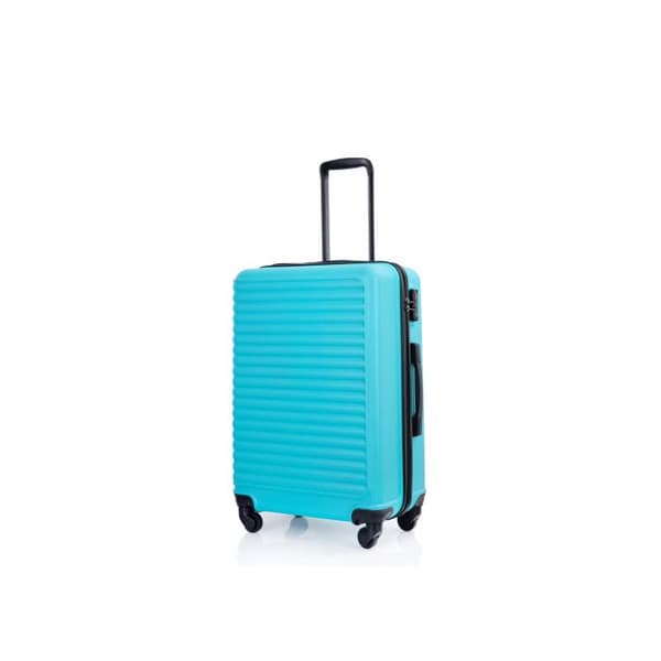 Hård resväska, handbagage med fyra hjul, ABS-material, TSA-lås, 78*52*30, ljusgrön