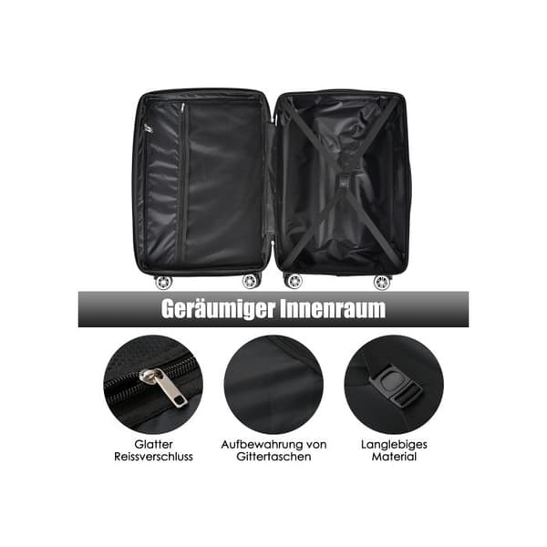 Hårt bagage, ABS-material, TSA-lås, 56.5*37.5*22.5, mörkblå