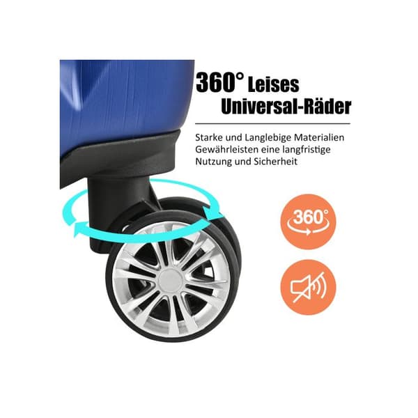 Hårt bagage, ABS-material, TSA-lås, 56.5*37.5*22.5, mörkblå